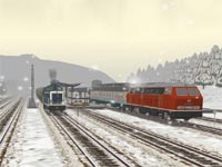 BR 211 im winterlichen Dieringhausen