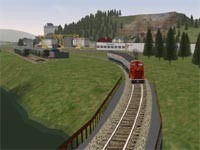 BR 212 mit Silberlingen beim Verlassen des Bahnhofs Finnentrop in Richtung Olpe/Betzdorf